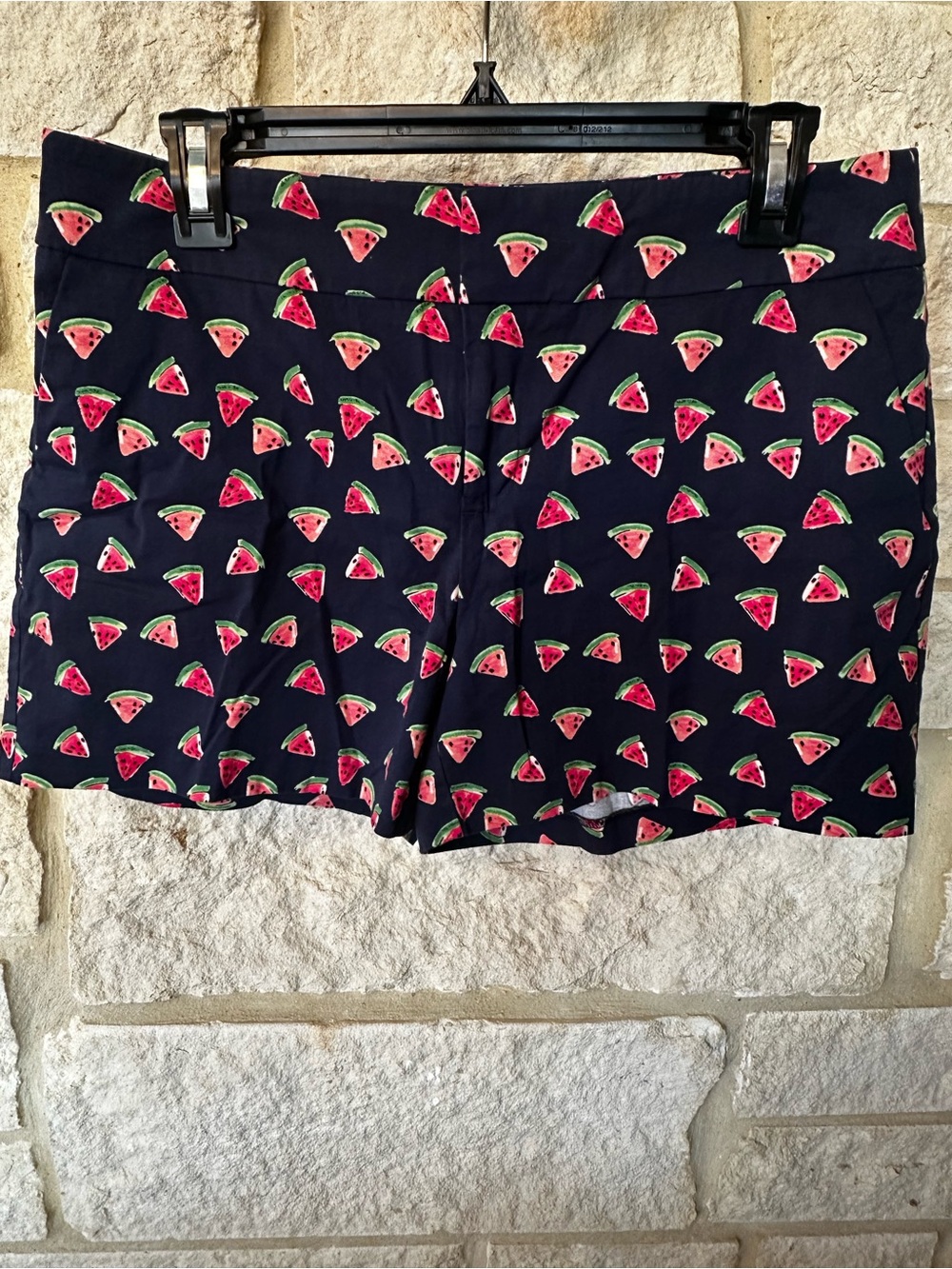 Maison Jules Navy Watermelon Slice Shorts